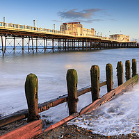 Buy canvas prints of Pier and Groyne (Worthing) by Andrew Ray