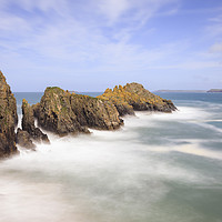 Buy canvas prints of Merope Rocks, Mother Ivey's Bay by Andrew Ray