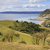 Buy canvas prints of Above Seatown (Dorset) by Andrew Ray