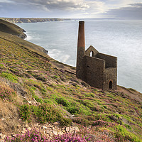 Buy canvas prints of Early evening light (Wheal Coates) by Andrew Ray