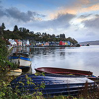 Buy canvas prints of Boats at sunrise (Tobermory) by Andrew Ray