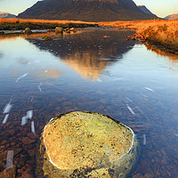 Buy canvas prints of Boulder in the River Etive by Andrew Ray