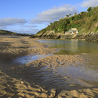 Buy canvas prints of Sand patterns on the Gannel Estuary by Andrew Ray