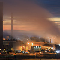 Buy canvas prints of Port Talbot twilight by Andrew Ray