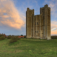 Buy canvas prints of Sunset at Orford Castle by Andrew Ray