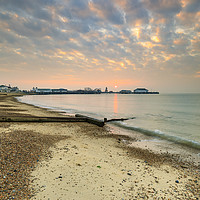 Buy canvas prints of Sunrise at Clacton-on-Sea by Andrew Ray