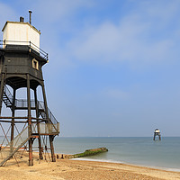 Buy canvas prints of Dovercourt Lighthouses by Andrew Ray