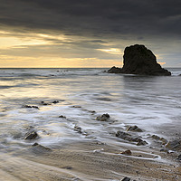 Buy canvas prints of Evening at Widemouth Bay by Andrew Ray