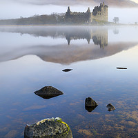 Buy canvas prints of Misty morning at Loch Awe by Andrew Ray
