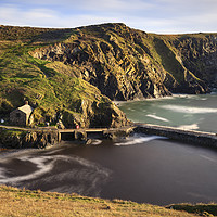 Buy canvas prints of Harbour view (Mullion Cove) by Andrew Ray