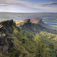 Buy canvas prints of Skyline view (The Roaches) by Andrew Ray