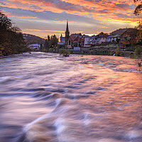 Buy canvas prints of Sunrise over Llangollen by Andrew Ray