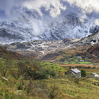 Buy canvas prints of Farm in Nant Ffrancon Valley by Andrew Ray