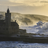 Buy canvas prints of Early morning at Porthleven by Andrew Ray