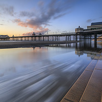 Buy canvas prints of Sunset over Blackpool's North Pier by Andrew Ray
