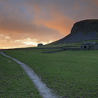 Buy canvas prints of Sunset over Norber Scar by Andrew Ray