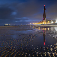 Buy canvas prints of Sand ripples on Blackpool Beach by Andrew Ray