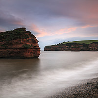 Buy canvas prints of Ladram Bay  by Andrew Ray