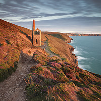 Buy canvas prints of Path to Towanroath Engine House (Wheal Coates) by Andrew Ray