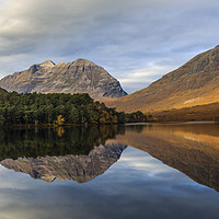 Buy canvas prints of Loch Clair Reflections by Andrew Ray