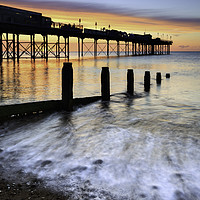 Buy canvas prints of Teignmouth Pier at Sunrise by Andrew Ray