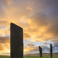 Buy canvas prints of Sunrise at Stones of Stenness by Andrew Ray