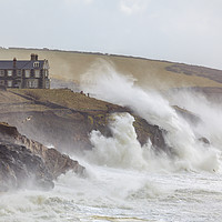 Buy canvas prints of Coastal Gale (Porthleven) by Andrew Ray