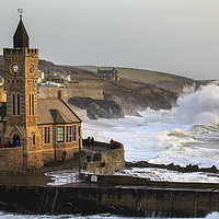 Buy canvas prints of Incoming Wave (Porthleven) by Andrew Ray