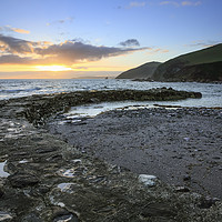 Buy canvas prints of Portwrinkle Sunset  by Andrew Ray