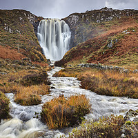 Buy canvas prints of Waterfall at Clashnessie by Andrew Ray