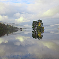 Buy canvas prints of Reflections in Loch Tay by Andrew Ray