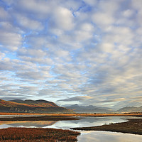 Buy canvas prints of Clouds Over Glaslyn Marshes by Andrew Ray