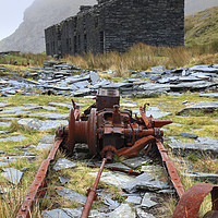 Buy canvas prints of Rhosydd Slate Mine by Andrew Ray