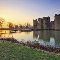 Buy canvas prints of Bodiam Sunrise by Andrew Ray