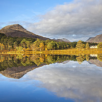 Buy canvas prints of Reflections in Loch Coulin by Andrew Ray