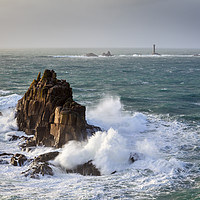 Buy canvas prints of Towards Longships Lighthouse (Lands End) by Andrew Ray