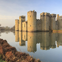 Buy canvas prints of First Light at Bodium Castle by Andrew Ray