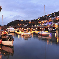 Buy canvas prints of Twilight Looe River by Andrew Ray