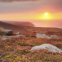 Buy canvas prints of Carn Galver Sunset by Andrew Ray