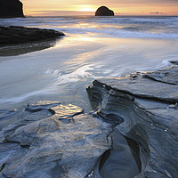 Buy canvas prints of Trebarwith Strand by Andrew Ray