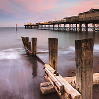 Buy canvas prints of Sunset at Teignmouth Pier  by Andrew Ray