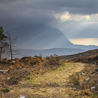 Buy canvas prints of Path towards Ben Hope by Andrew Ray
