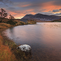 Buy canvas prints of Loch Stack at Sunrise by Andrew Ray