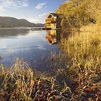 Buy canvas prints of Ullswater Boathouse by Andrew Ray