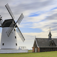 Buy canvas prints of Morning at Lytham Windmill by Andrew Ray