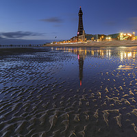 Buy canvas prints of Twilight at Blackpool by Andrew Ray