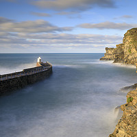 Buy canvas prints of Entrance to Portreath Harbour by Andrew Ray