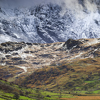 Buy canvas prints of Barn in the Nant Ffrancon Valley by Andrew Ray