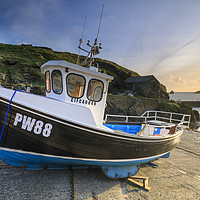 Buy canvas prints of Boats on slipway (Mullion Cove) by Andrew Ray