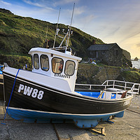Buy canvas prints of Late light at Mullion Cove by Andrew Ray